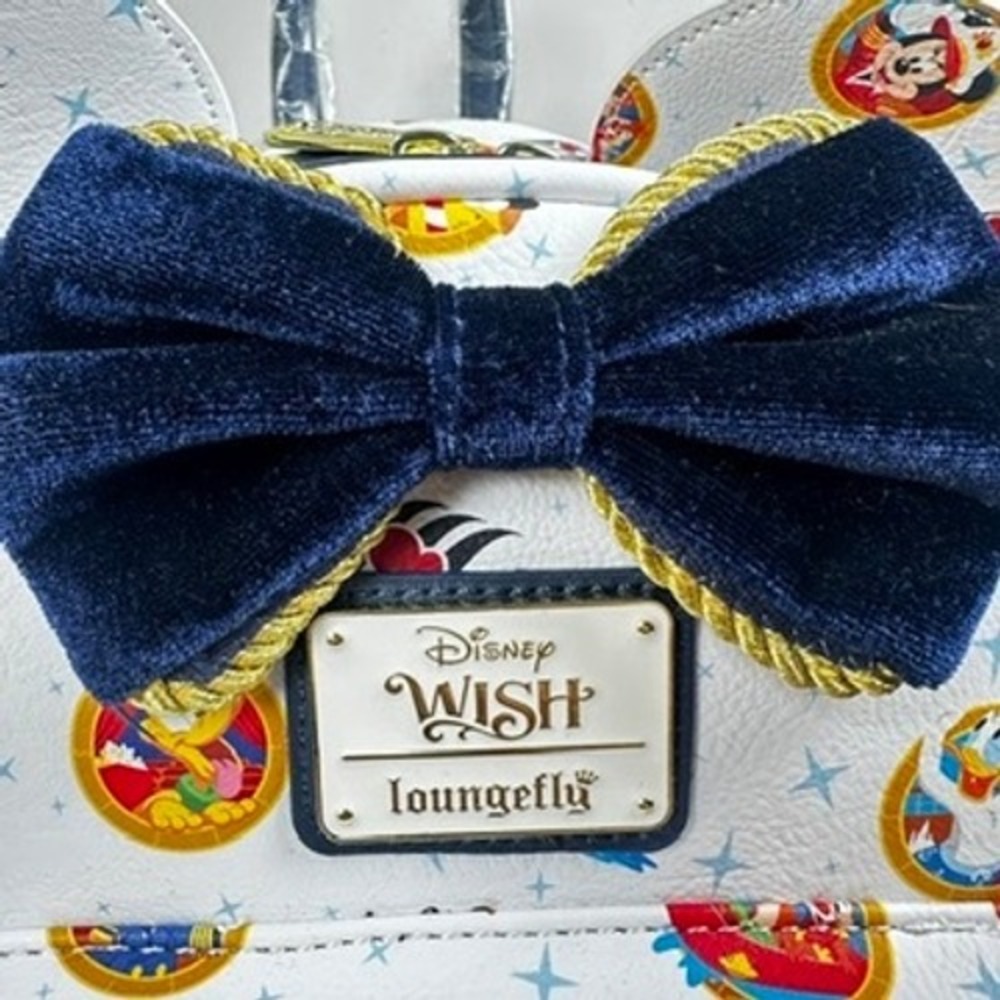 Loungefly Disney‎ Cruise Line Wish Mini Inaugural Sailing Mini Backpack Nautical - Picture 2 of 15